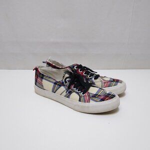Jellypop Plaid Canvas Comfort Fit Women's 8.5M Sneakers Everyday Go Fasters